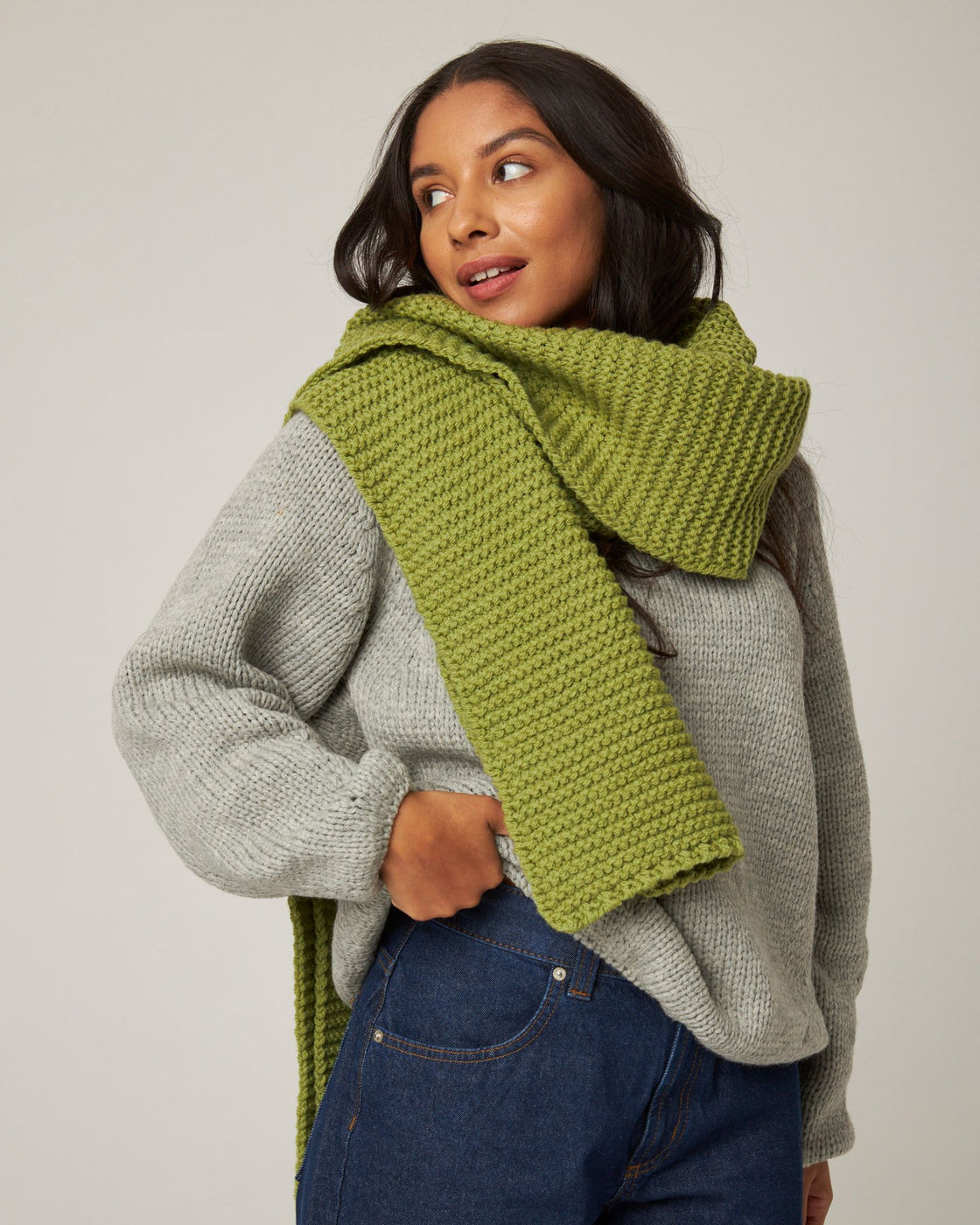 Oversized Scarf - Campo Green