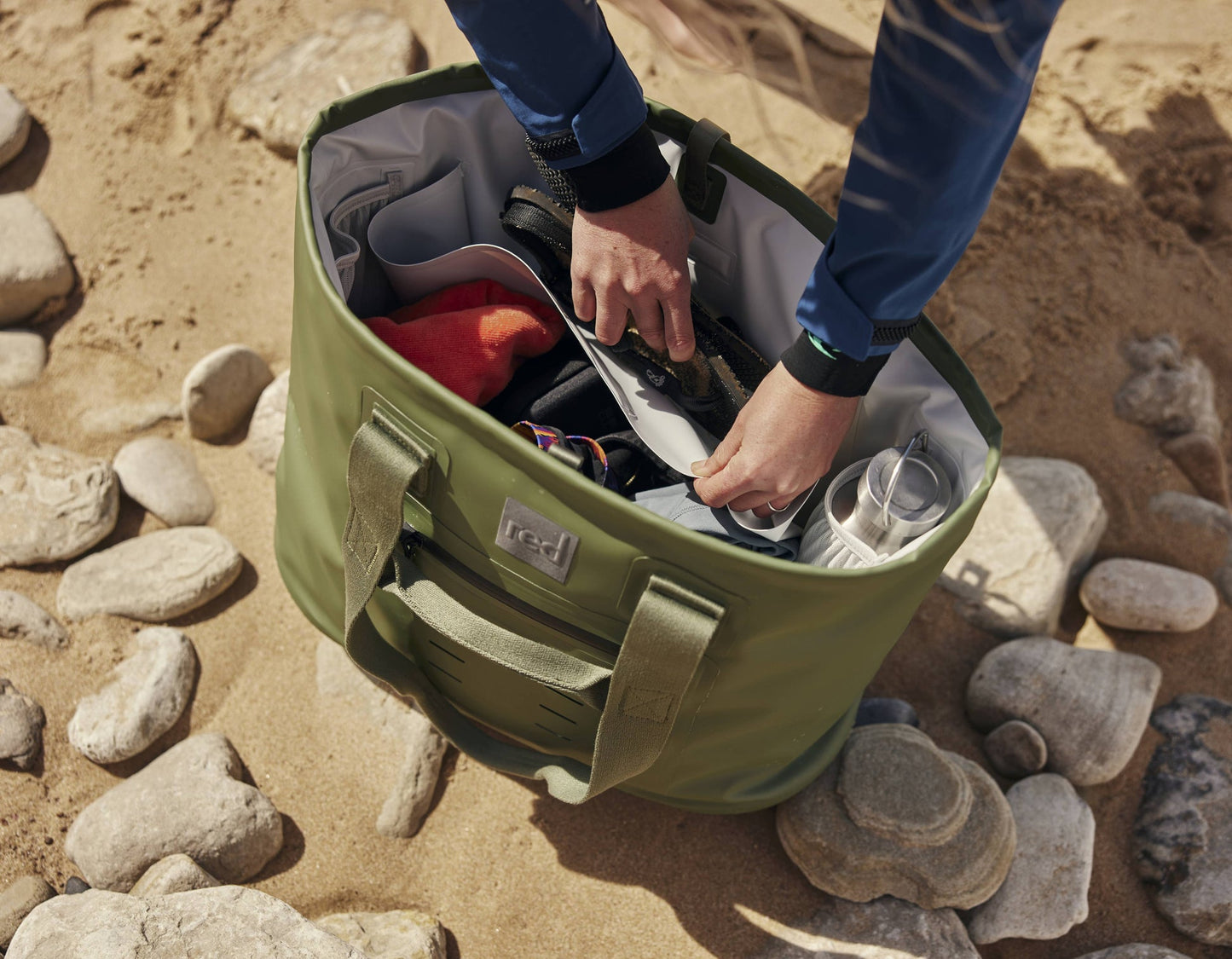 Waterproof Tote Bag 33L - Olive Green