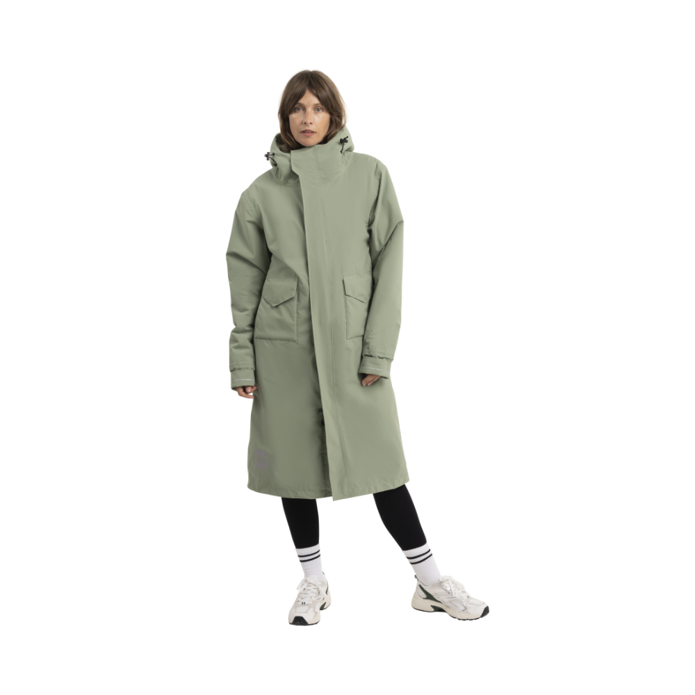 Women's EVO Slim Fit Waterproof Parka Jacket - Sage Green
