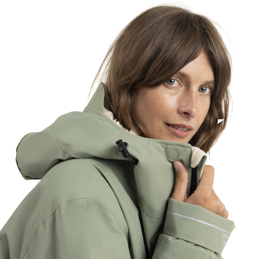 Women's EVO Slim Fit Waterproof Parka Jacket - Sage Green
