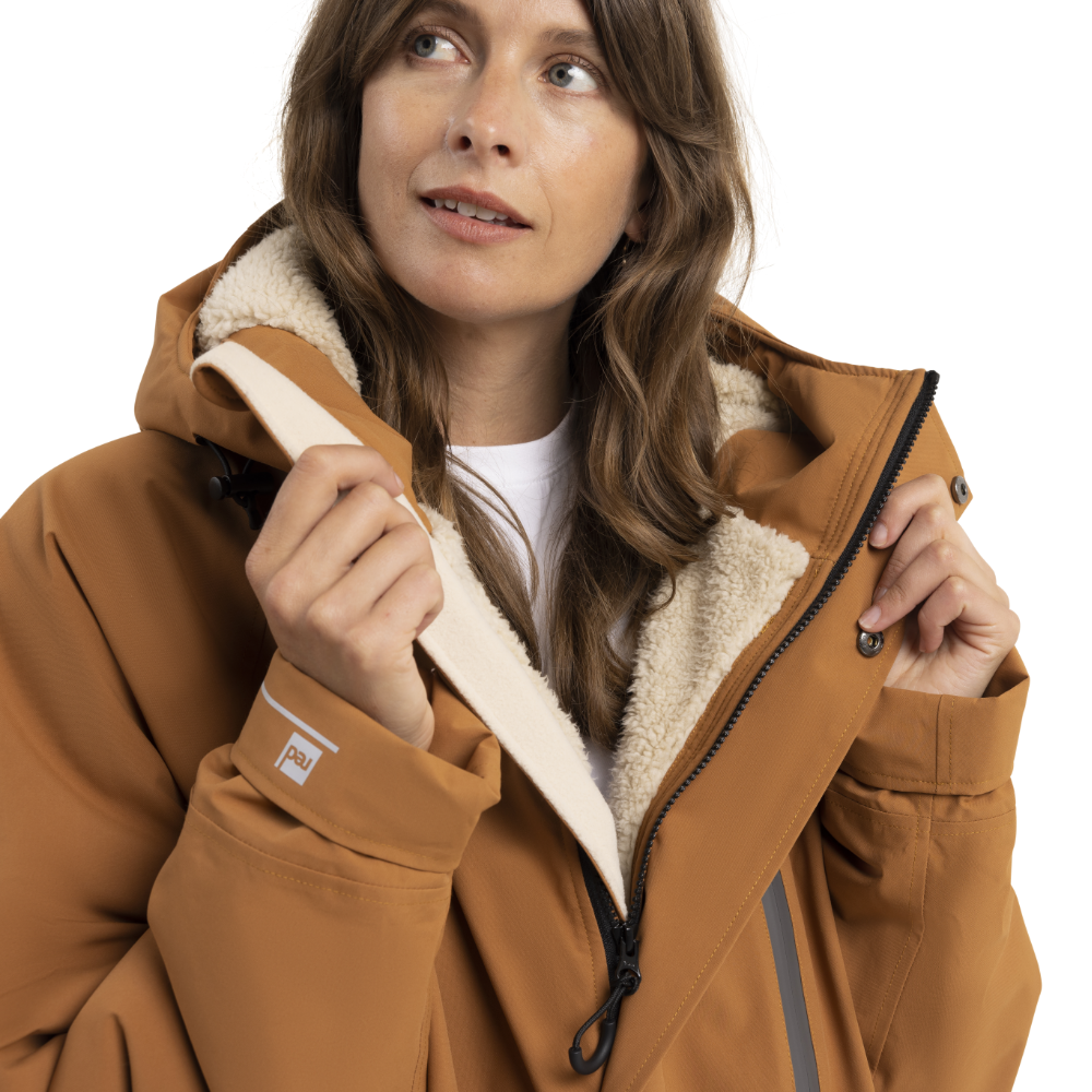 Women's Long Sleeve Dry Waterproof Changing Robe Alter Evo Pro-Caramel