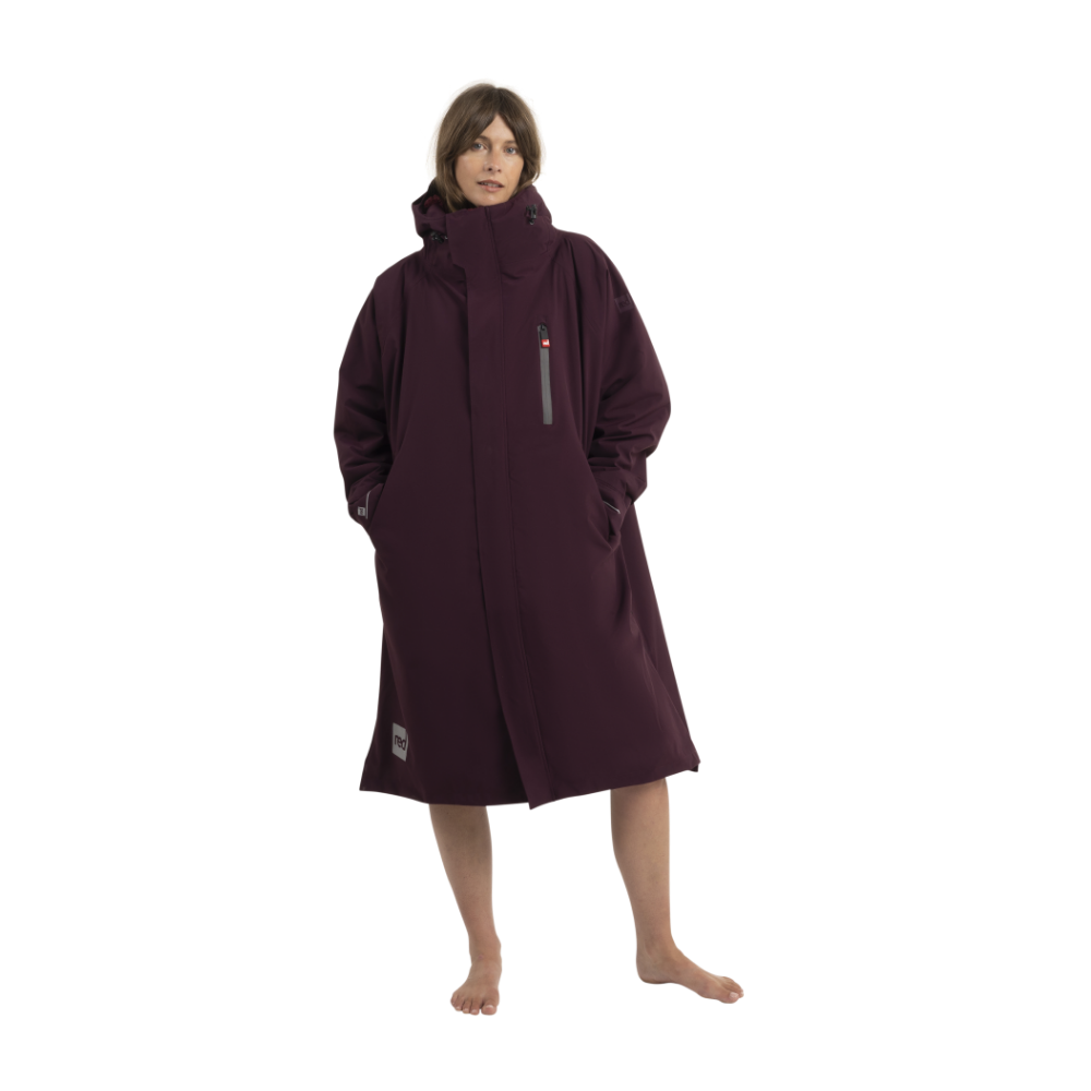 Women's Long Sleeve Dry Waterproof Changing Robe Alter Evo Pro-Burgundy