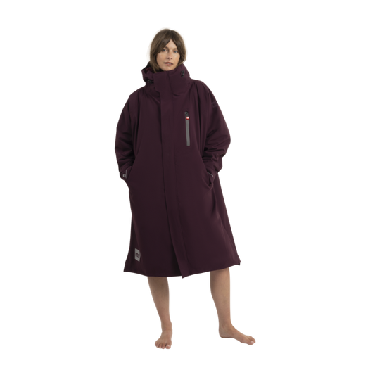 Women's Long Sleeve Dry Waterproof Changing Robe Alter Evo Pro-Burgundy