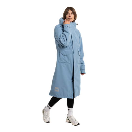 Women's EVO Slim Fit Waterproof Parka Jacket - Alpine Blue