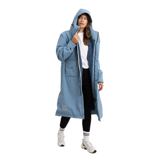 Women's EVO Slim Fit Waterproof Parka Jacket - Alpine Blue