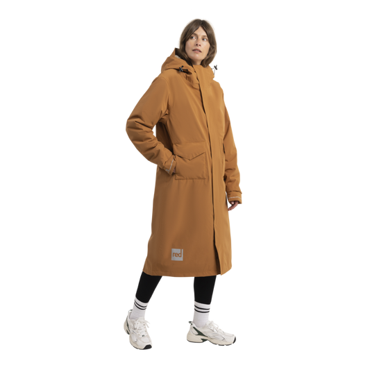 Women's EVO Slim Fit Waterproof Parka Jacket - Caramel