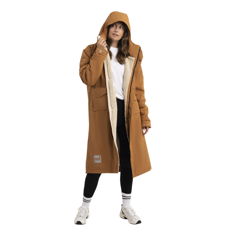 Women's EVO Slim Fit Waterproof Parka Jacket - Caramel
