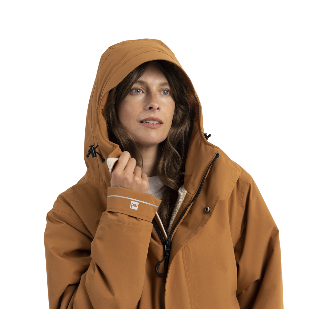 Women's EVO Slim Fit Waterproof Parka Jacket - Caramel