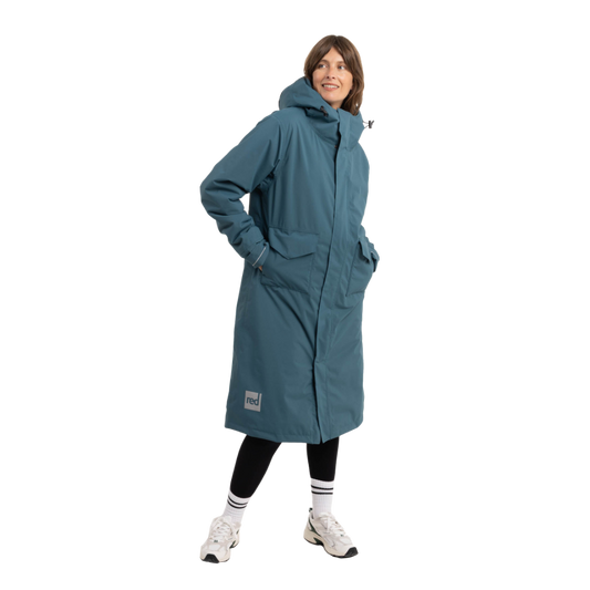 Women's EVO Slim Fit Waterproof Parka Jacket - Teal