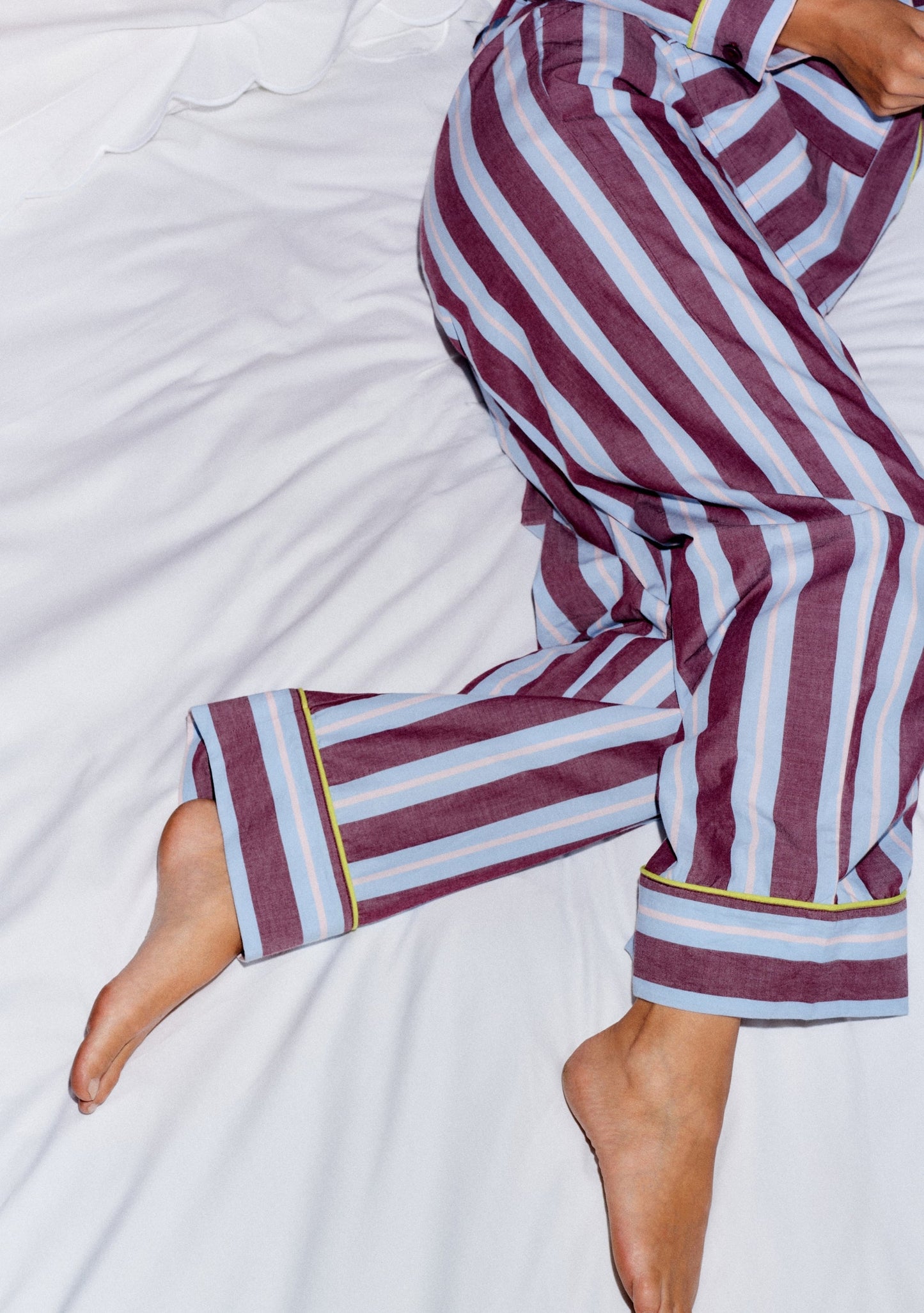 TBCo × Glassette Cotton Pyjamas - Berry Stripe