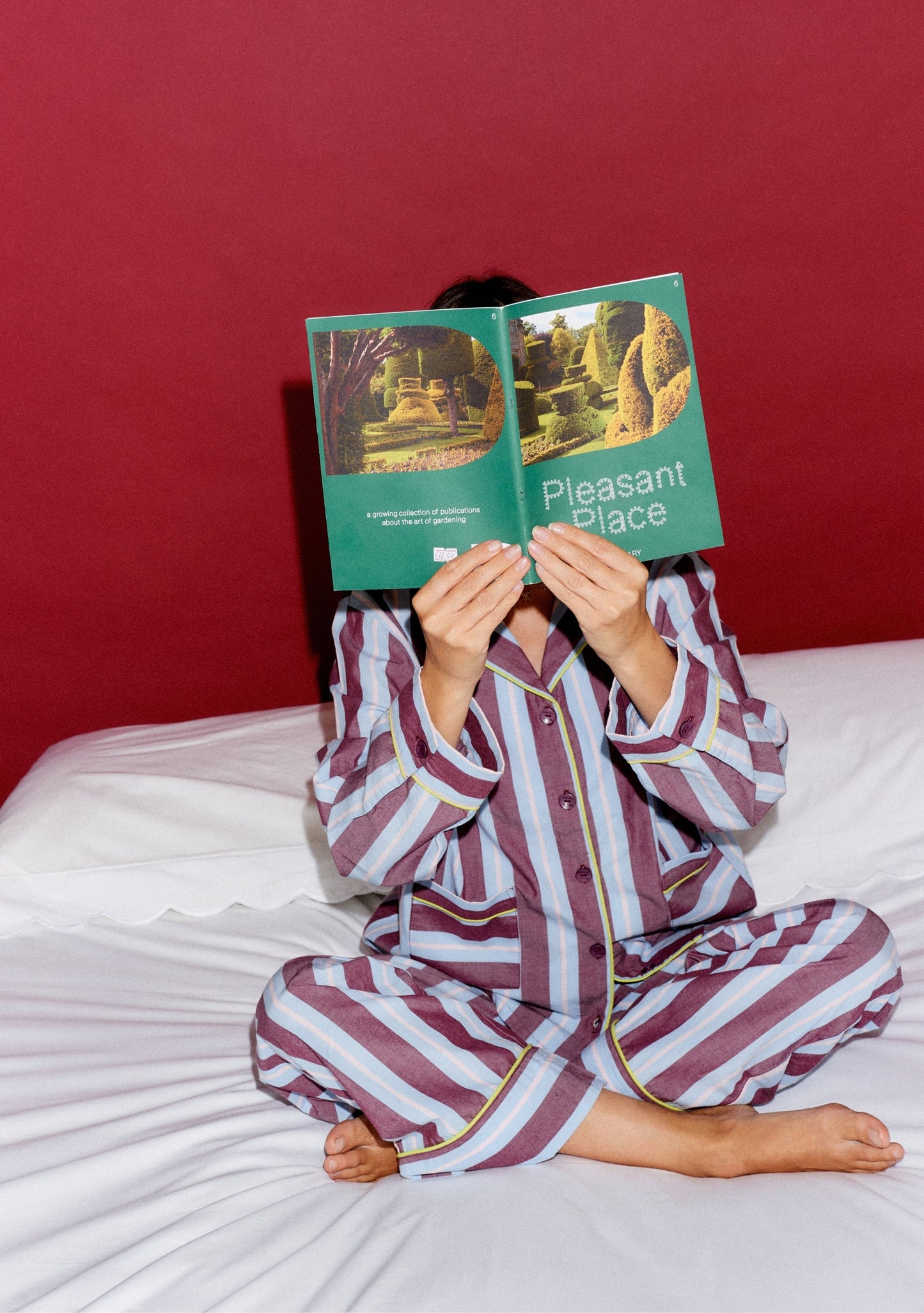 TBCo × Glassette Cotton Pyjamas - Berry Stripe
