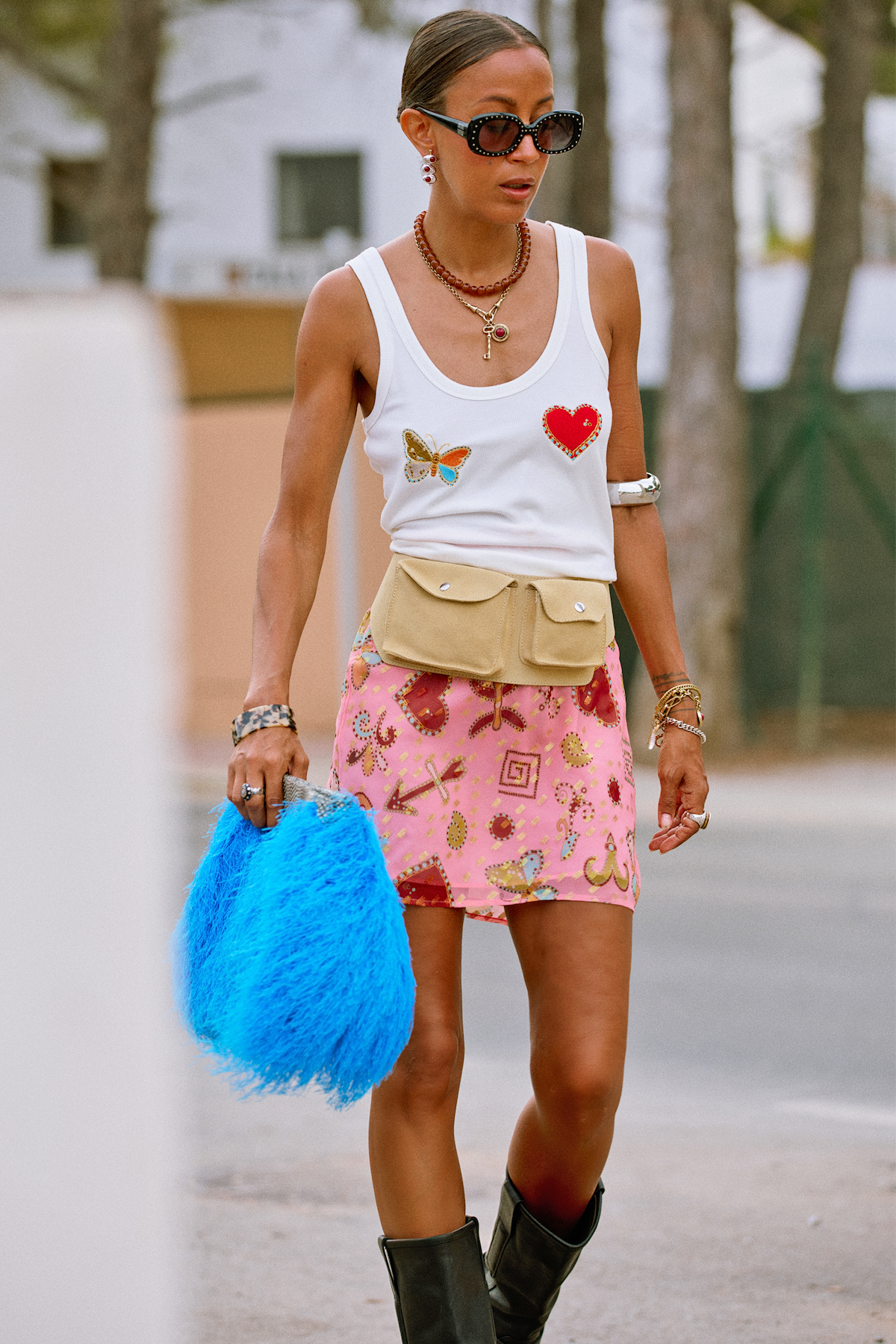 Pink Astra Mini Skirt