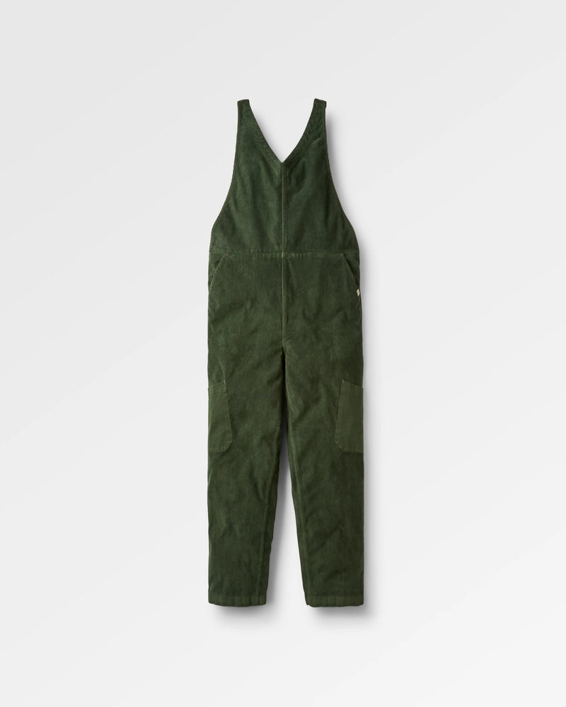 Refuel Cotton Cord Dungarees - Fir Tree