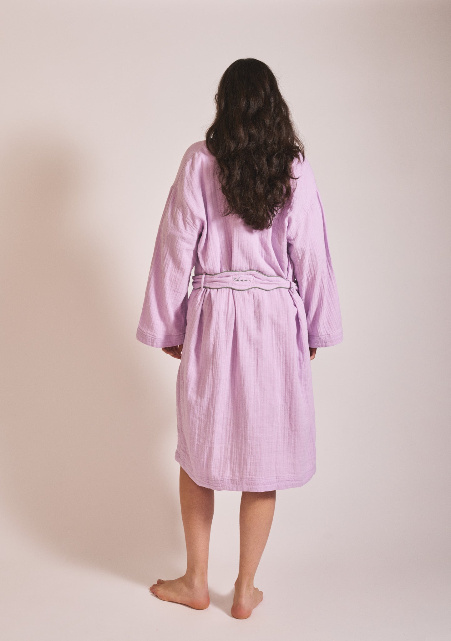 Cotton & Linen Robe - Lilac