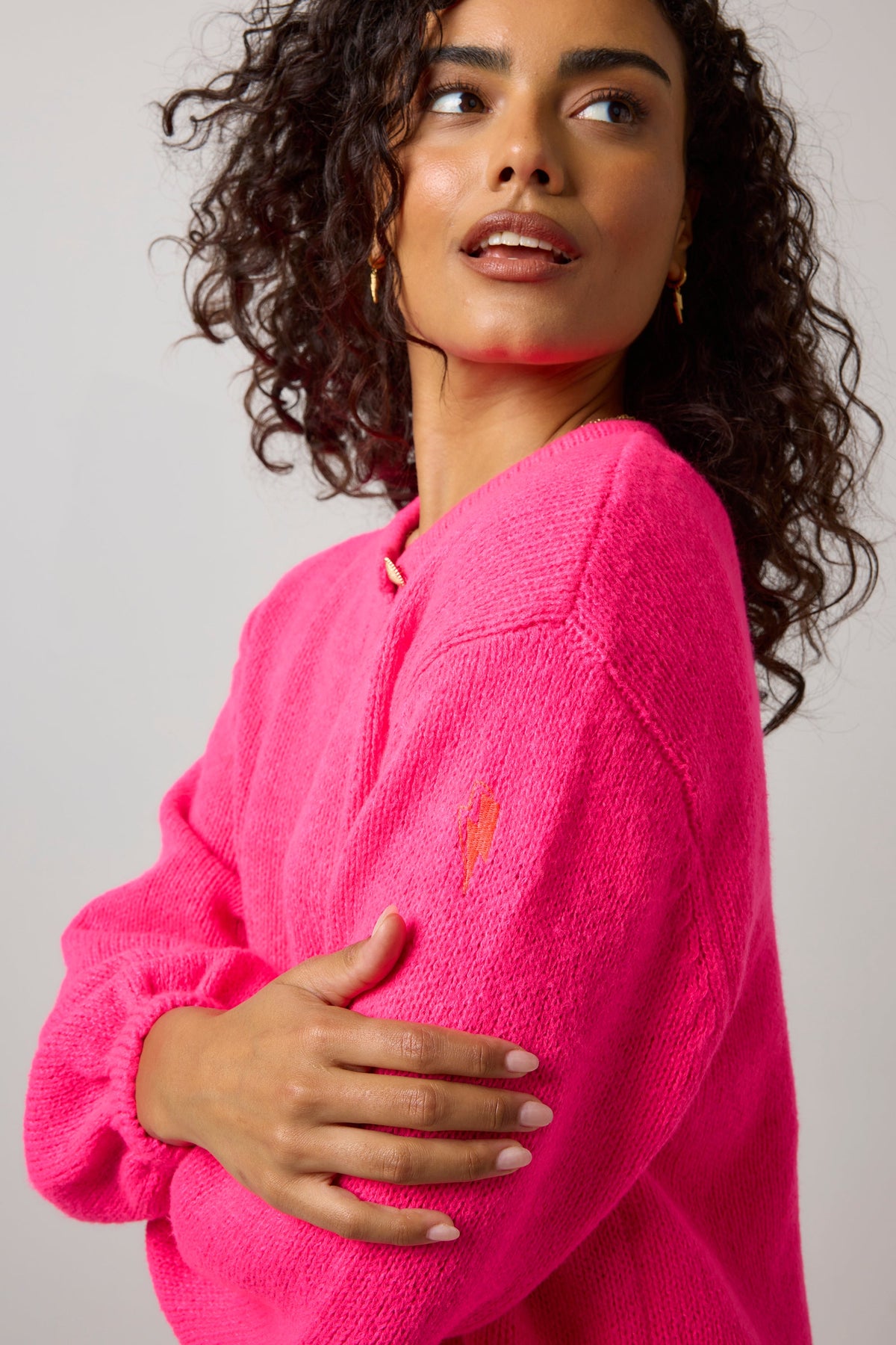 Neon Pink Cardigan