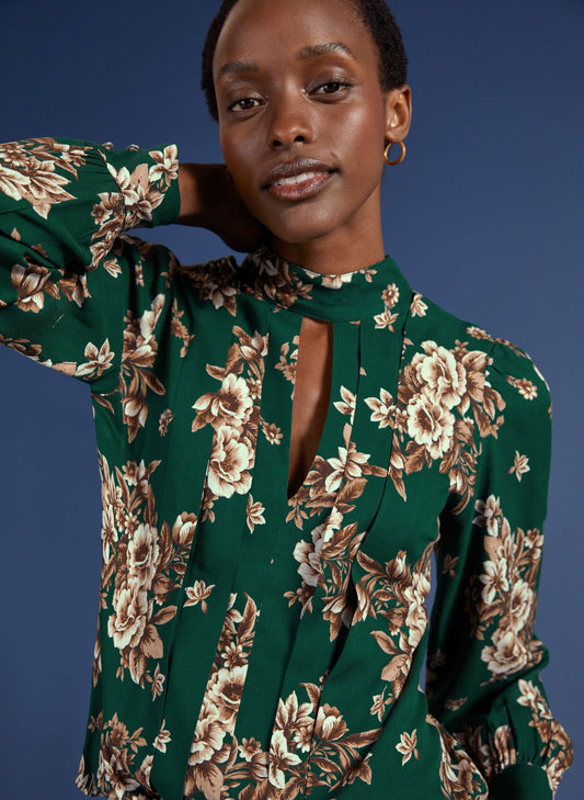 Trinity Blouse with Lenzing™ Ecovero™ Cedar Floral