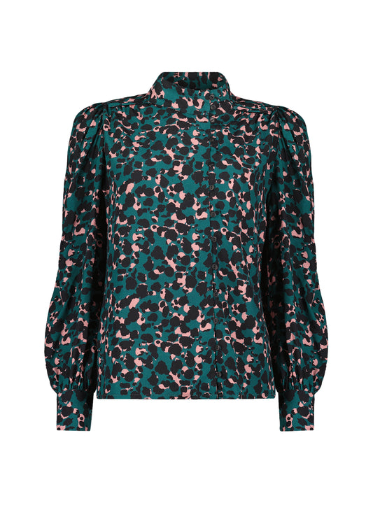 Tirtho Blouse with Lenzing™ Ecovero™ Cedar Ink Print