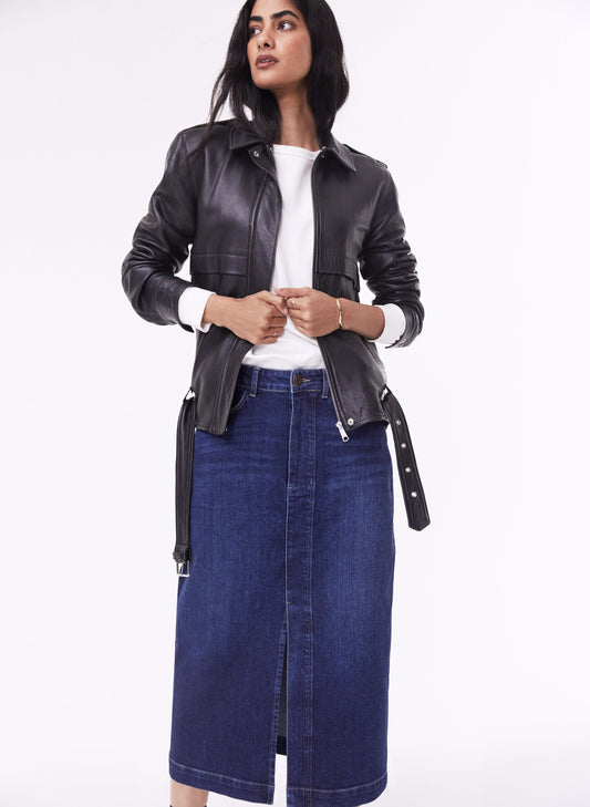 Emilia Organic Skirt Dark Indigo
