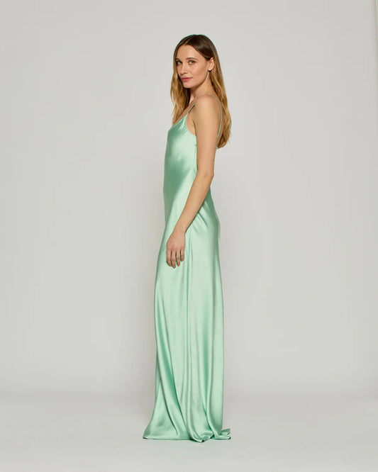 Satin Slip Dress '25 - Mint