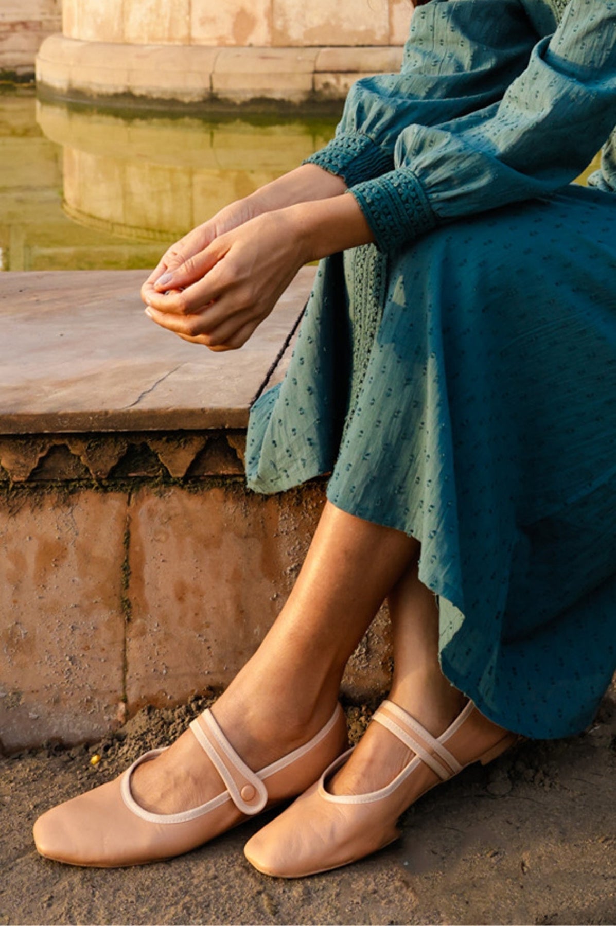 Leather Mary Jane - Camel