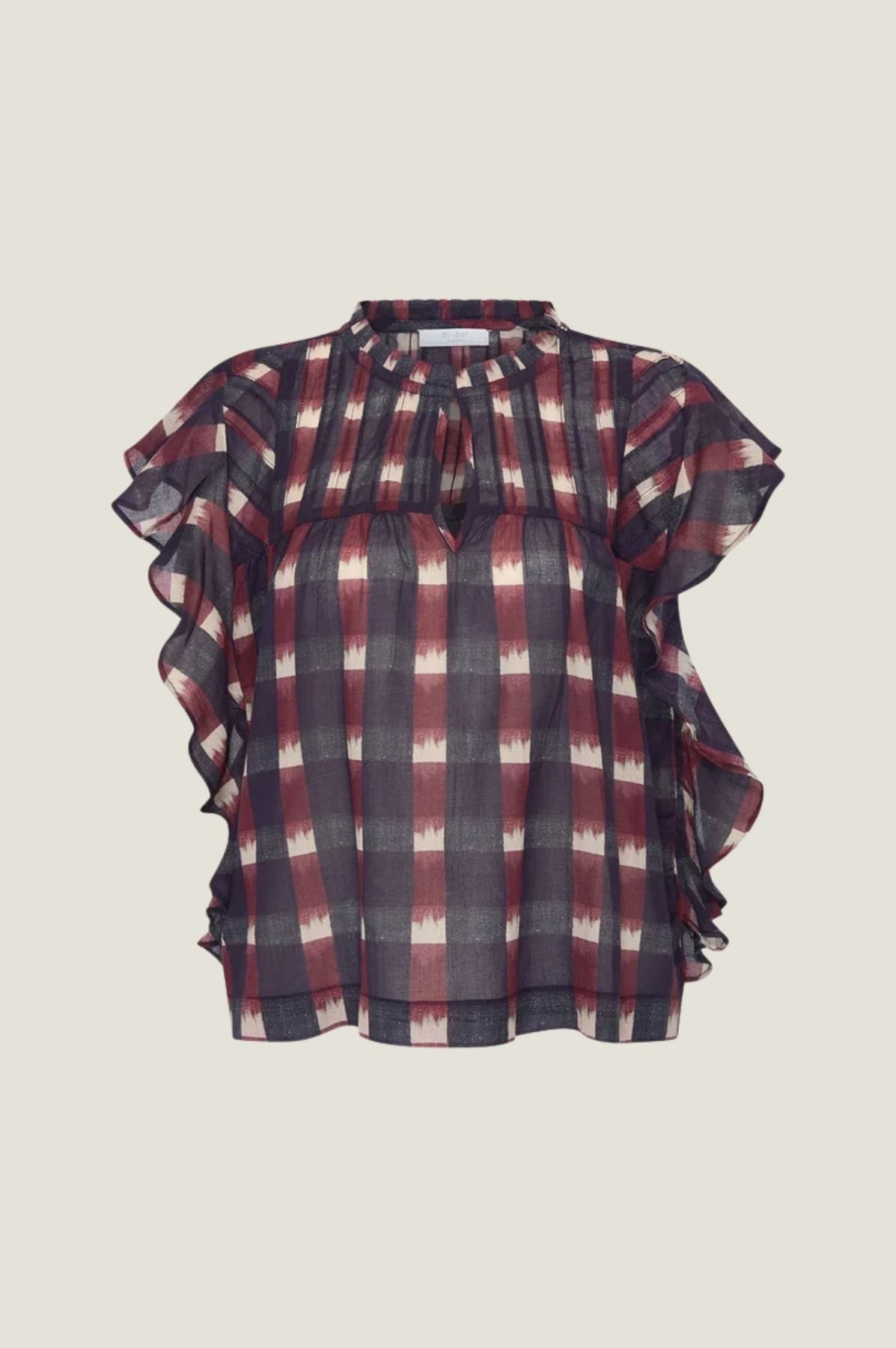 Danee Ikat Blouse - Wine