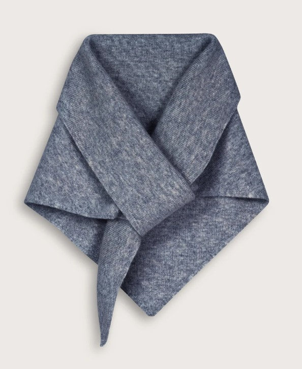 Niamh Triangle Scarf - Grey Marl