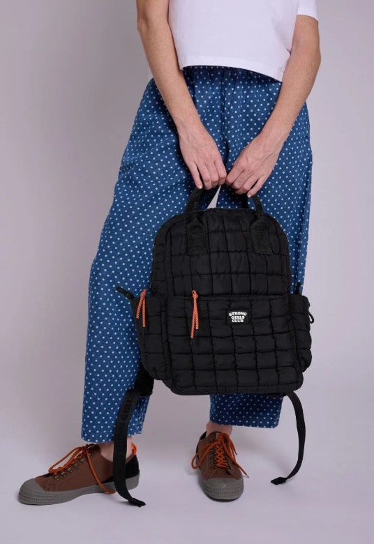 Dumpling Quilted Backpack - Black
