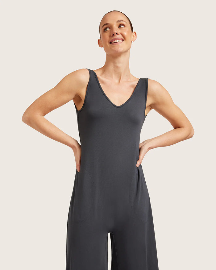 Bamboo Long Jumpsuit - Storm
