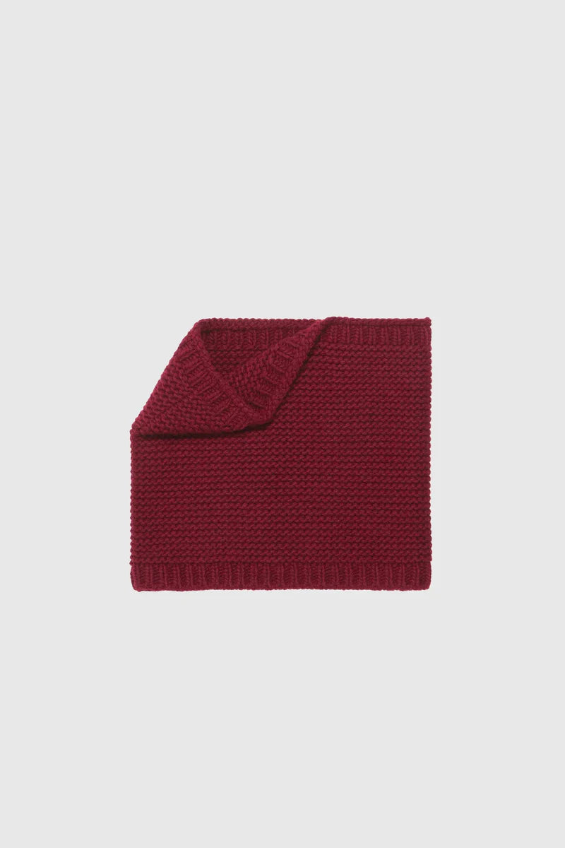 Scottish Cashmere Neckwarmer - Burgundy