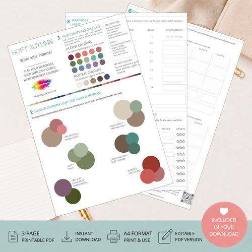 Soft Autumn Mini Wardrobe Planner