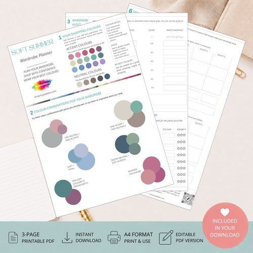 Soft Summer Mini Wardrobe Planner