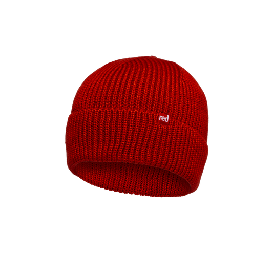 Eddy Recycled Polyester Beanie Hat - Red