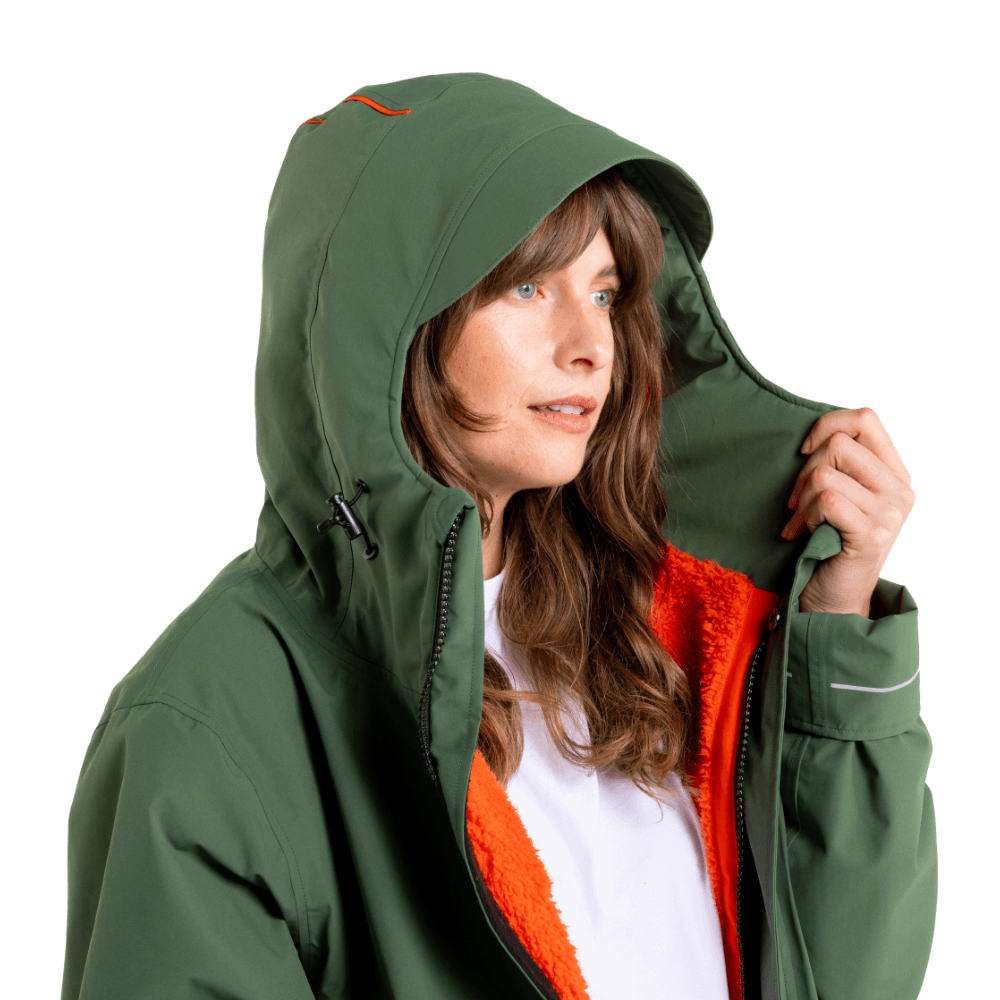 Women's EVO Slim Fit Waterproof Parka Jacket - Forest Green