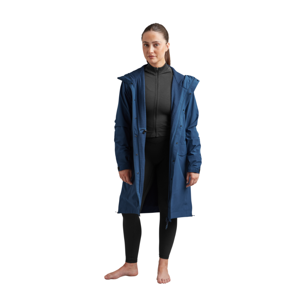 Ocean blue lightweight changing robe.