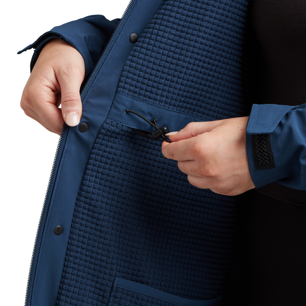 Women's Pursuit Waterproof Lightweight Changing Robe Jacket-Ocean Blue