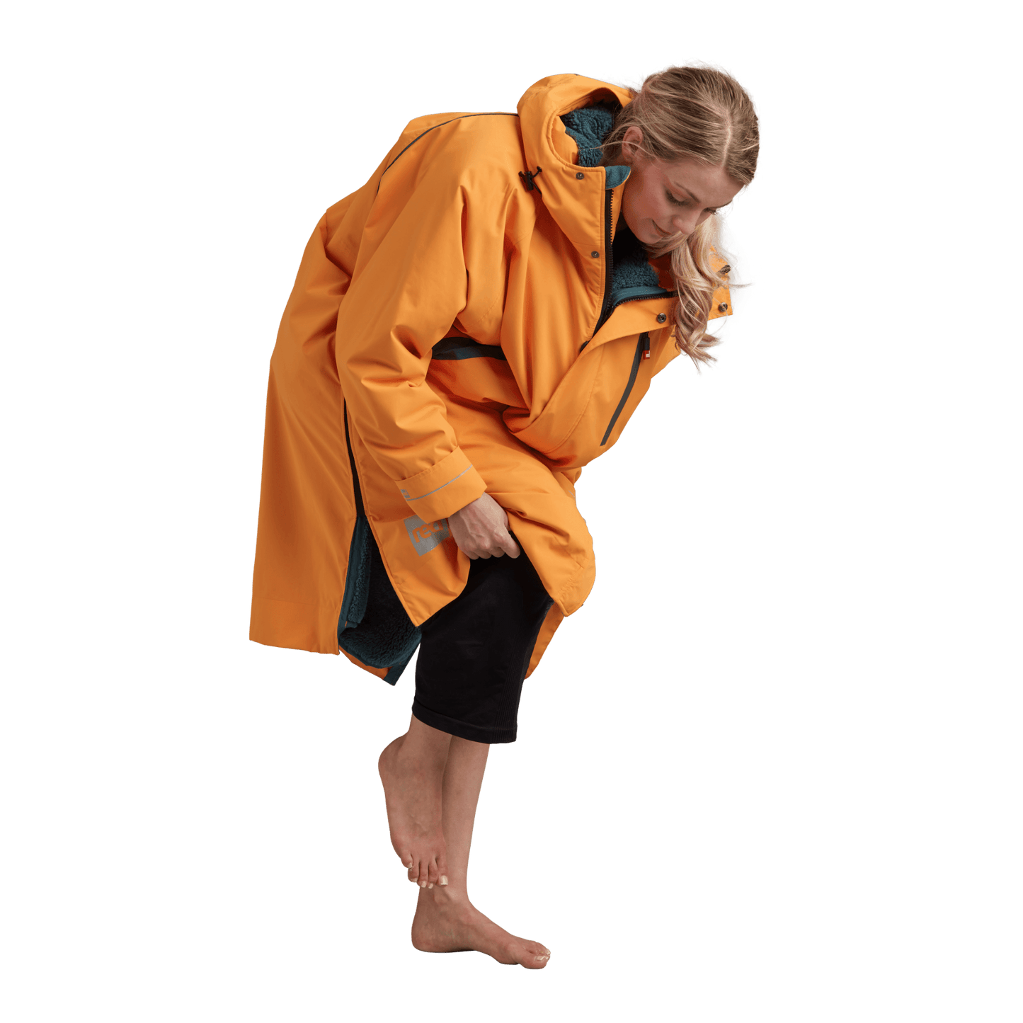 Women's Long Sleeve Dry Waterproof Changing Robe Alter Evo Pro-Orange