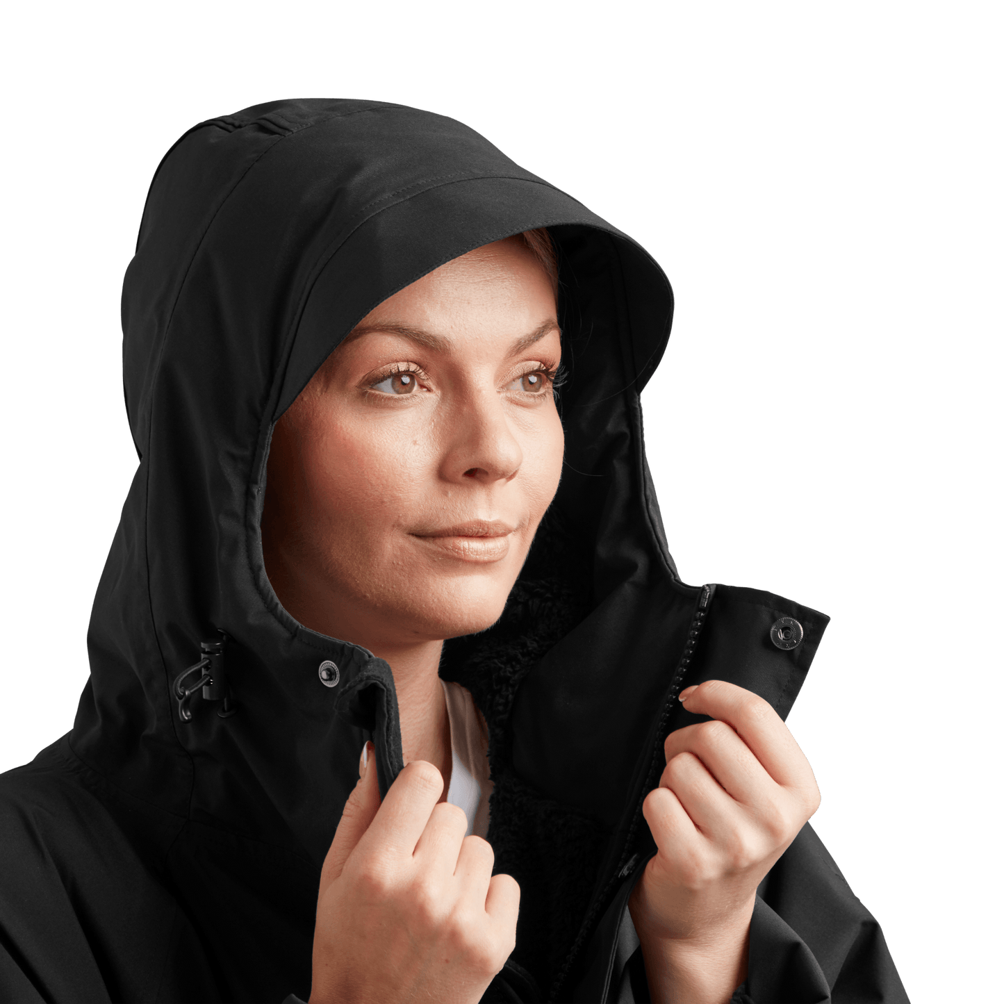 Women's Long Sleeve Dry Waterproof Changing Robe Alter Evo Pro-Black