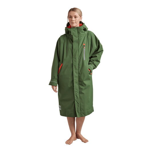 Women's Long Sleeve Dry Waterproof Changing Robe Alter Evo Pro-Green