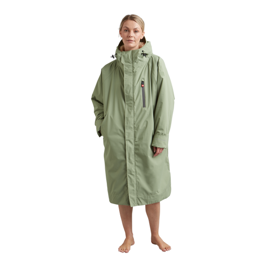 Women's Long Sleeve Dry Waterproof Changing Robe Alter Evo-Sage Green