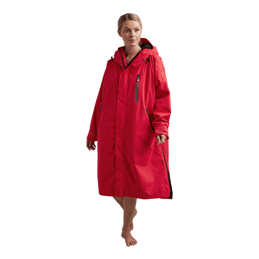 Women's Long Sleeve Waterproof Dry Changing Robe Alter Evo Pro-Red