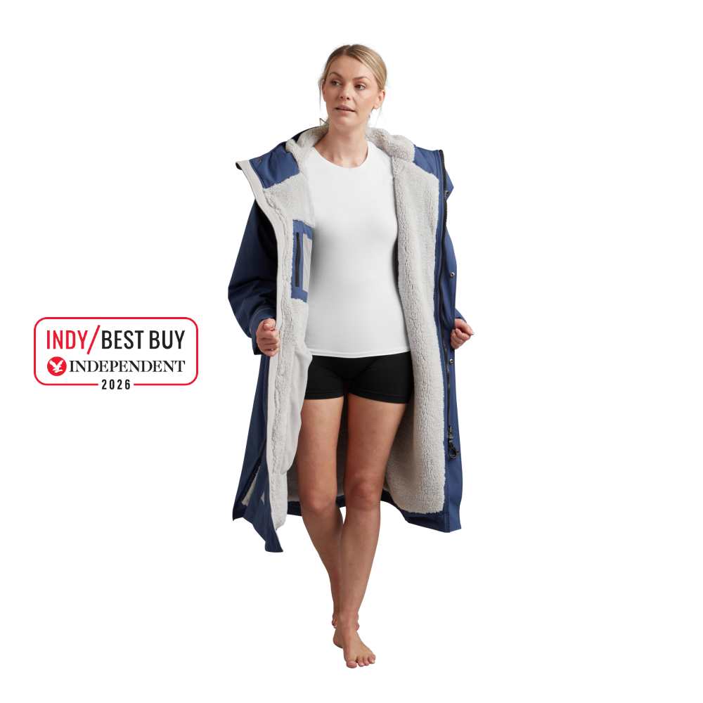 Women's Long Sleeve Dry Waterproof Changing Robe Alter Evo Pro-Admiral Blue