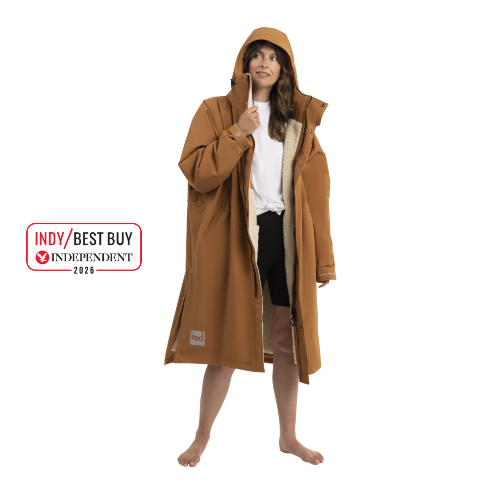 Women's Long Sleeve Dry Waterproof Changing Robe Alter Evo Pro-Caramel