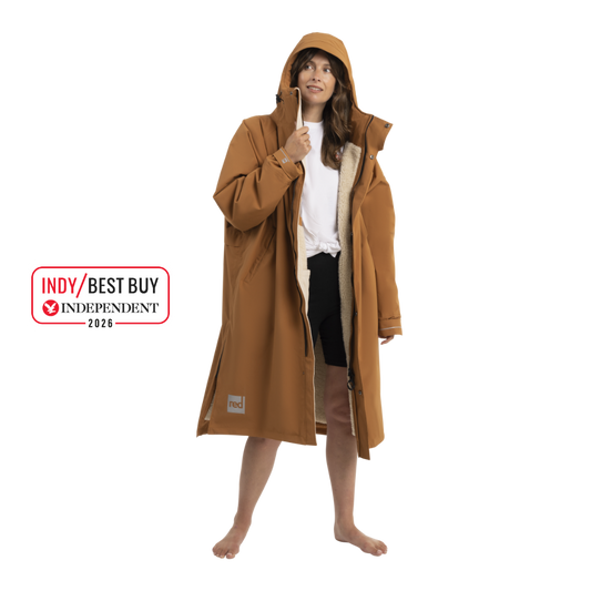 Women's Long Sleeve Dry Waterproof Changing Robe Alter Evo Pro-Caramel