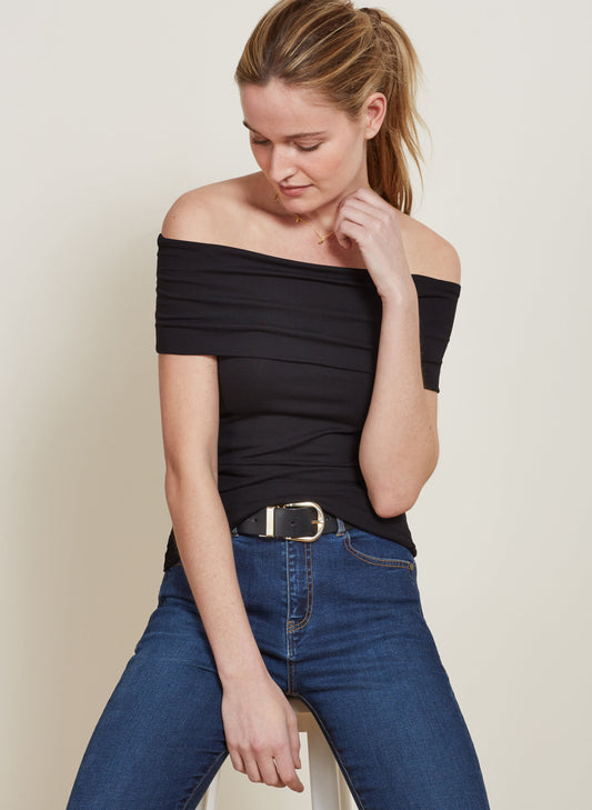 Bardot Top Caviar Black