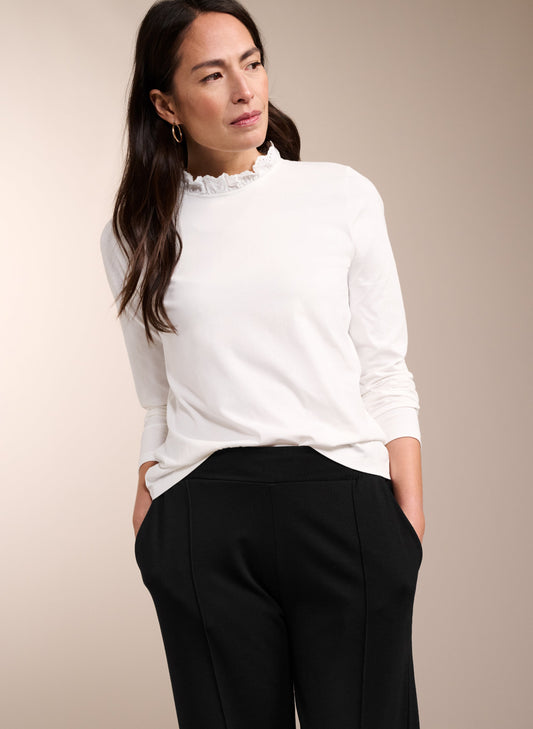 Agatha Organic Cotton Top Pure White