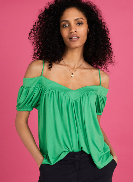 Margaux Top with Lenzingâ„¢ Ecoveroâ„¢ Jasper Green