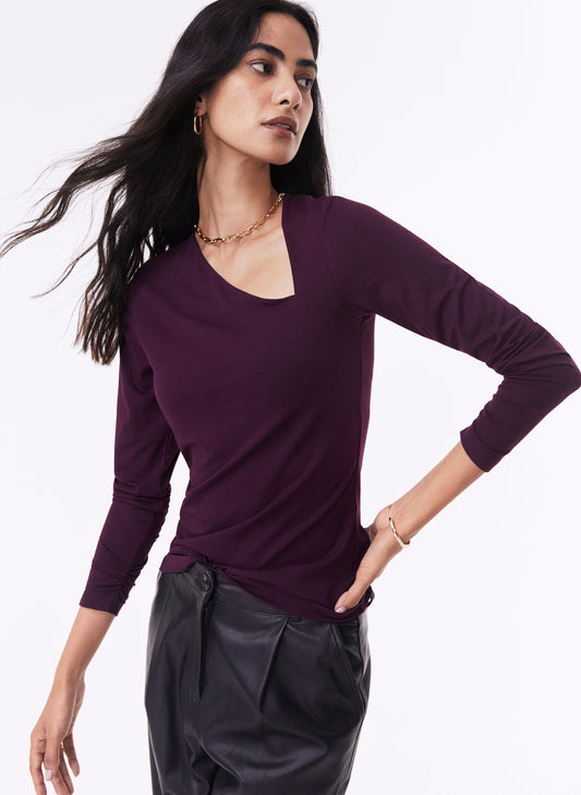 Tarryn Top with LENZING™ ECOVERO™ Dark Cherry