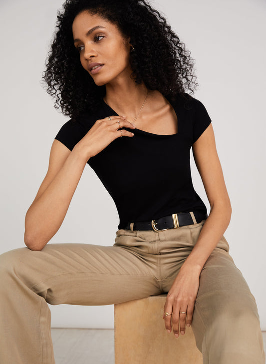 Lyla Top with LENZING ECOVERO Caviar Black