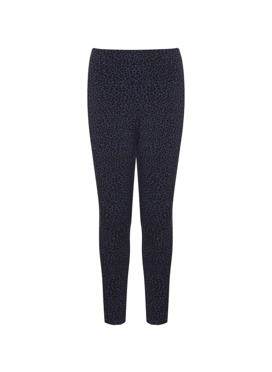 Pre-Loved Jamila Print Leggings / Deep Indigo Leopard