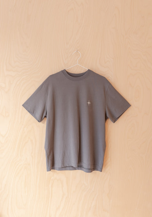 Cotton T-shirt - Charcoal Dice